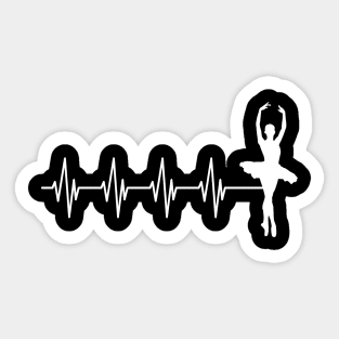 ballet heartbeat w Sticker